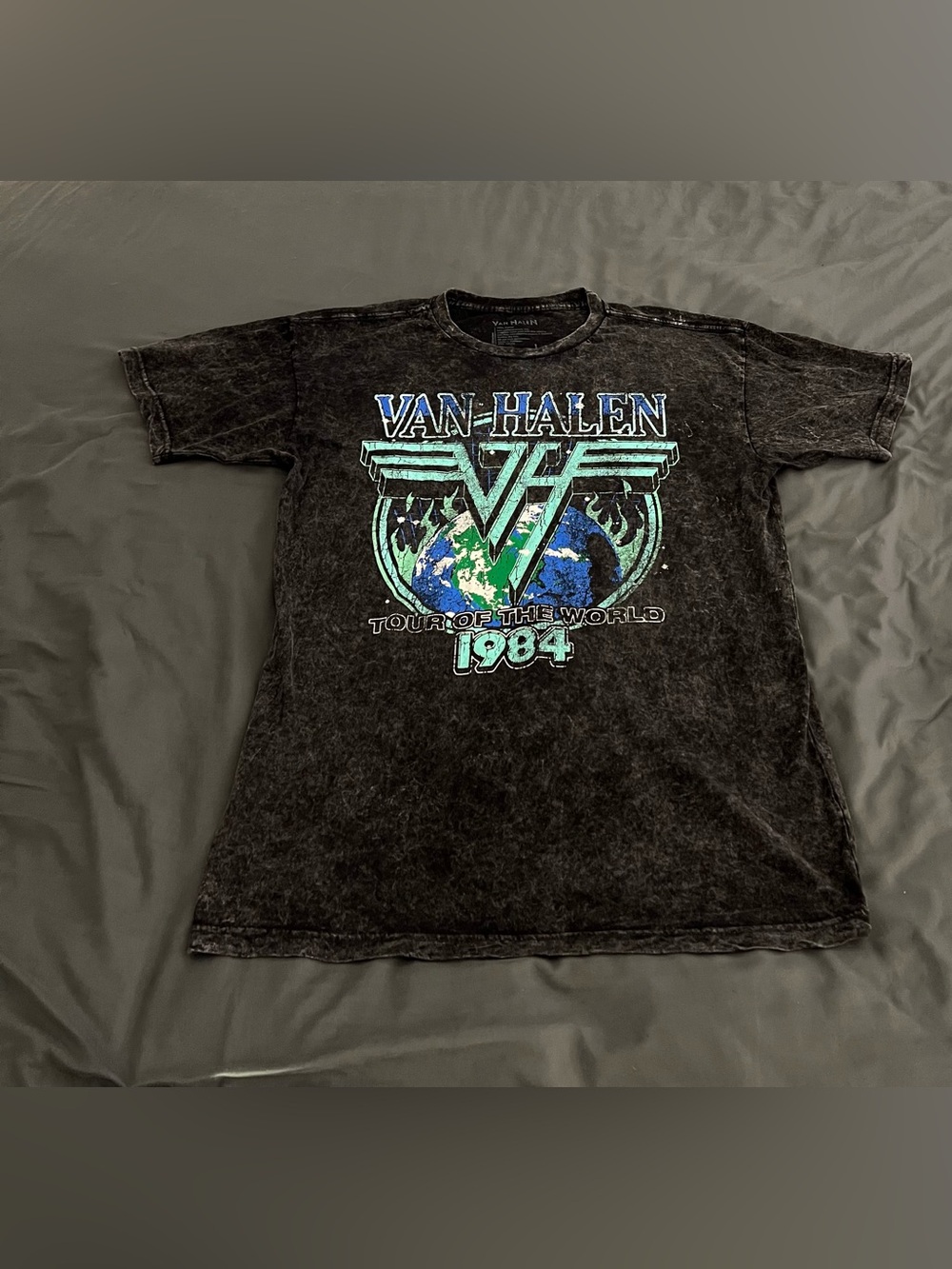 Van Halen 1984 Tour of the World Concert Graphic double sided print t-shirt